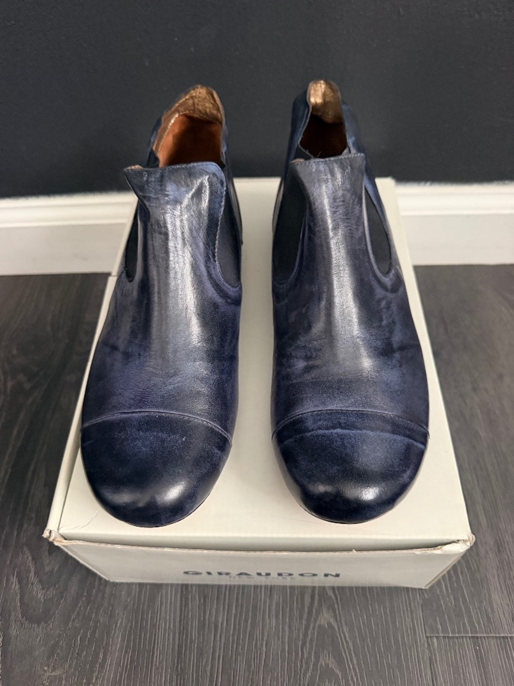 Giraudon New York Ankle Boots Women EU 41 Black Blue BRAND NEW IN BOX
